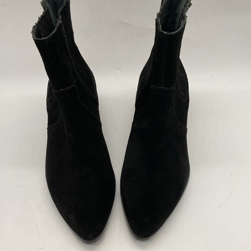 Donald Pliner Women’s Black Suede Ankle Bootie Pointed Toe Pull On US 8.5 M